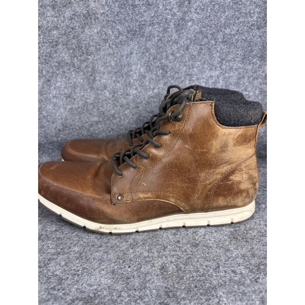 Crevo Stanmore Boots Mens Size 11 Brown Leather Chukka Lace Up Ankle Shoes